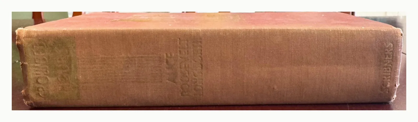 Spine, sunned to tan, lettered Scribners