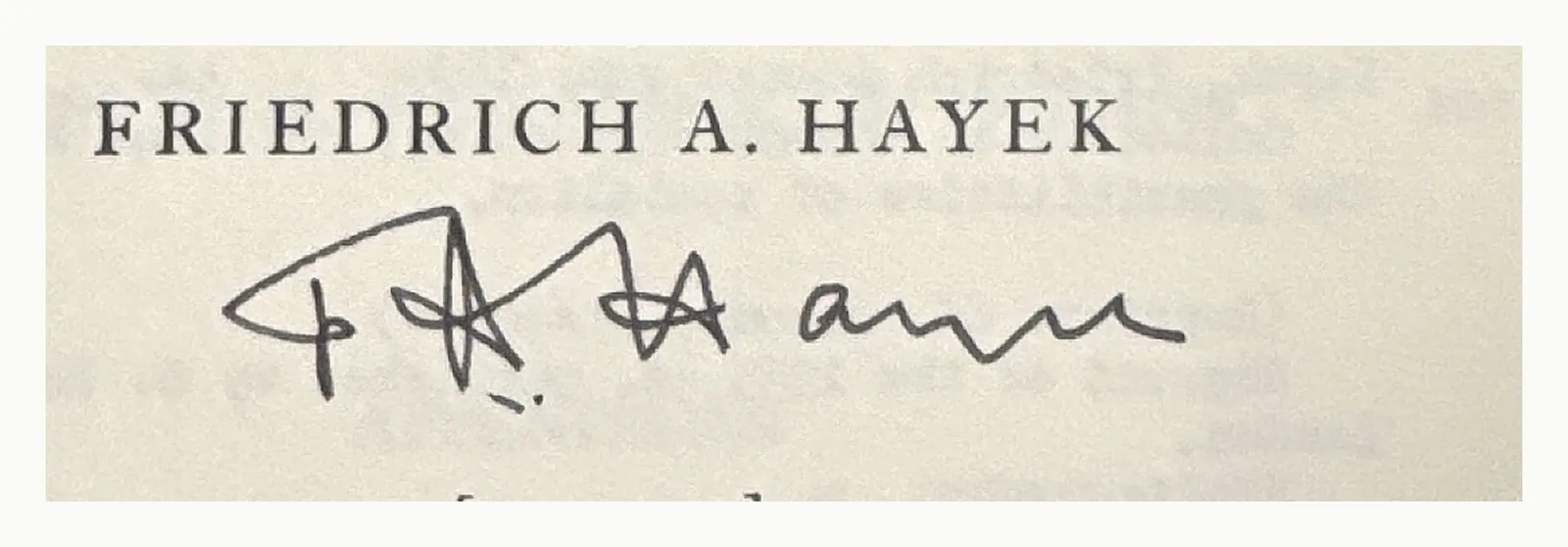 Close-up of the signature