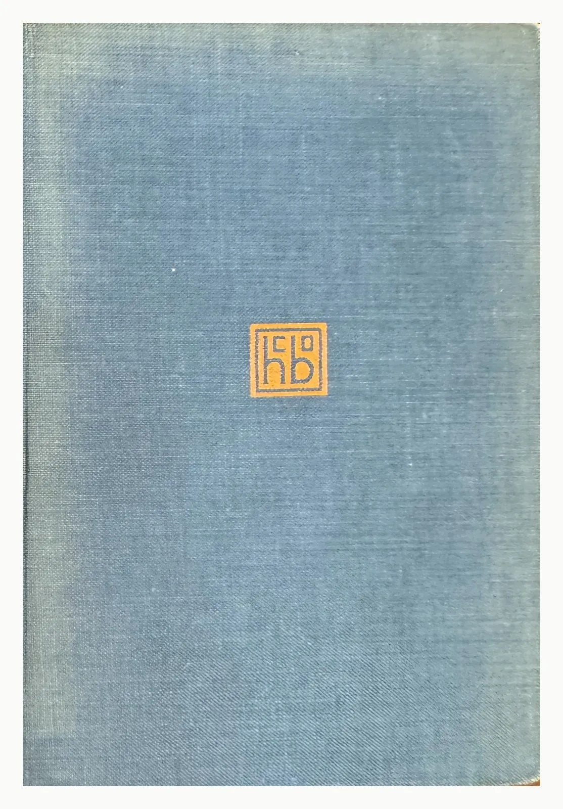 Blue-grey cloth front board with orange HB device