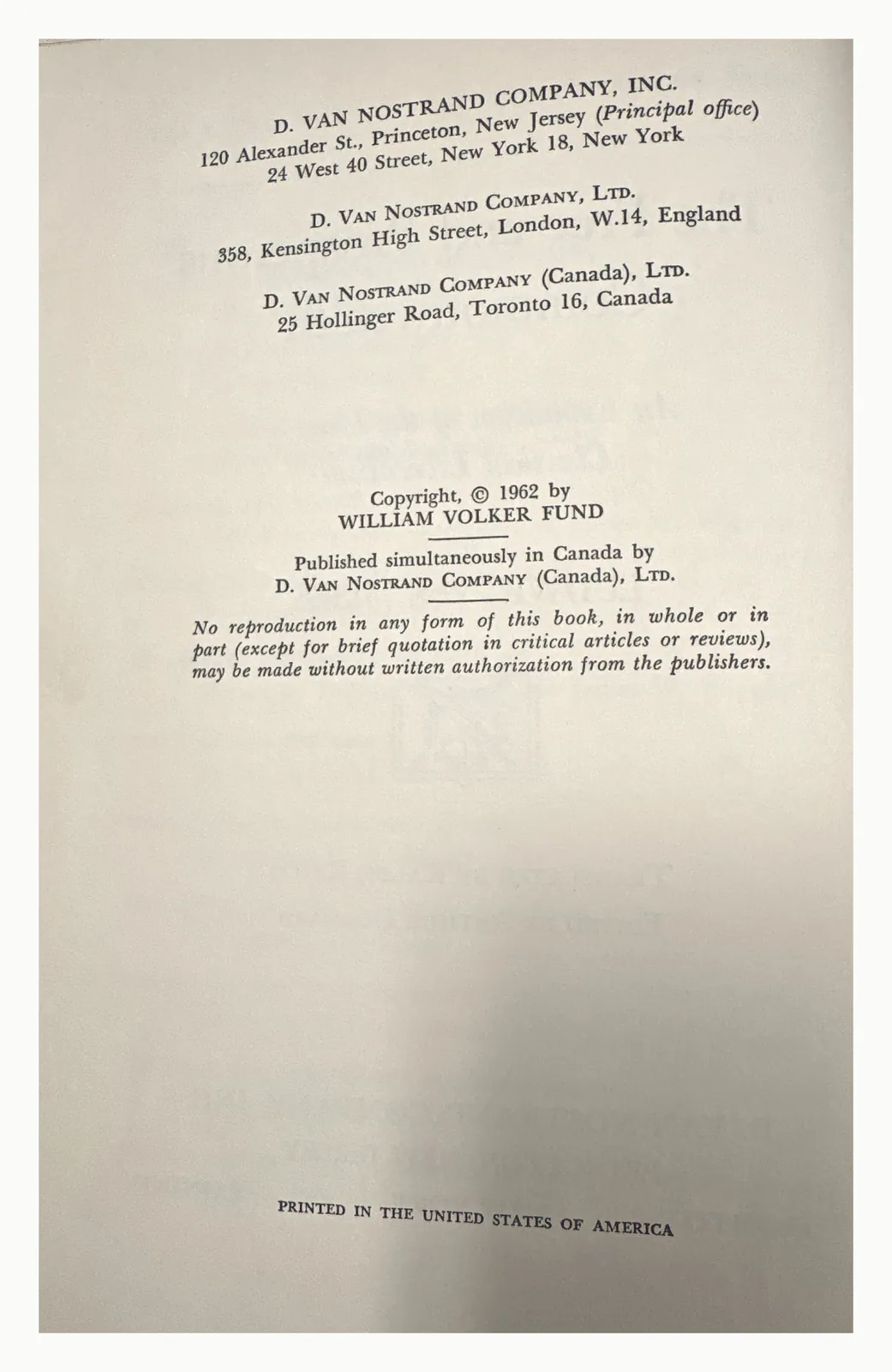 Copyright page